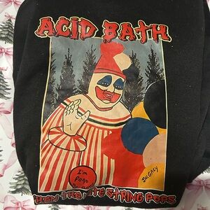 Acid Bath Black Graphic Bath Towel